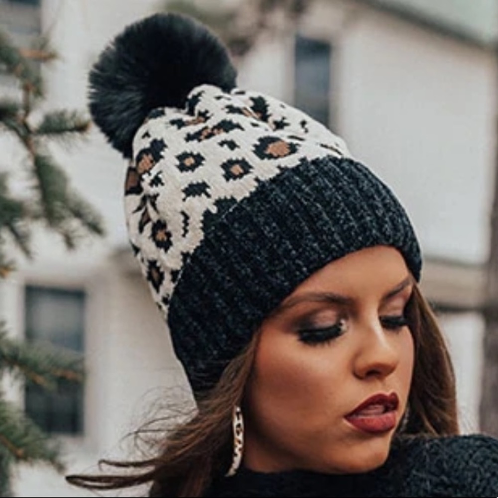 LOF Leopard print super soft beanie